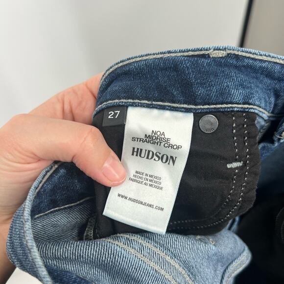 Hudson Noa Mid-Rise Straight Crop Jeans - Picture 6 of 7